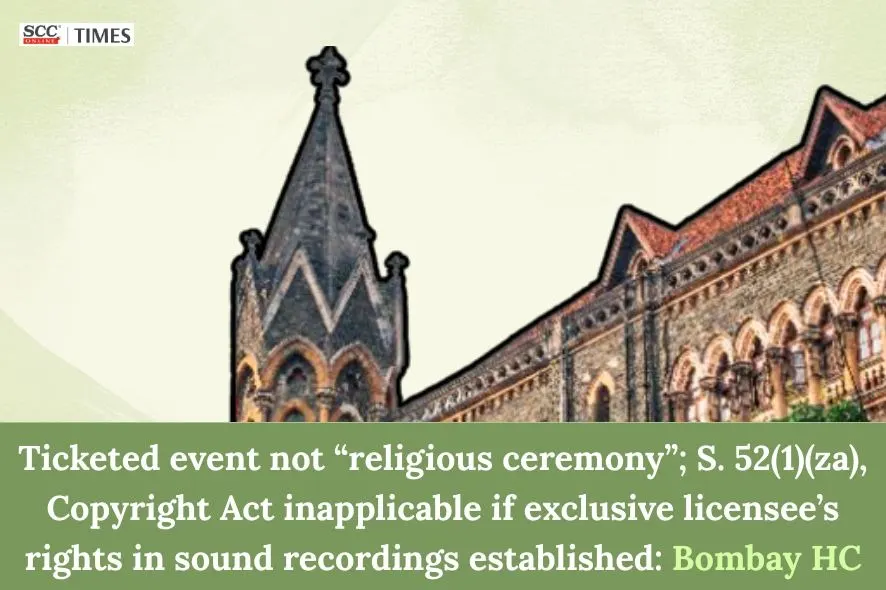 Ticketed event not religious ceremony