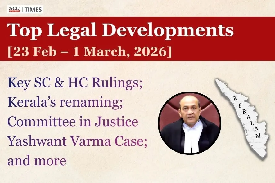 weekly Legal Developments India