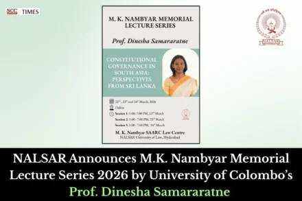 M.K. Nambyar Memorial Lecture Series 2026