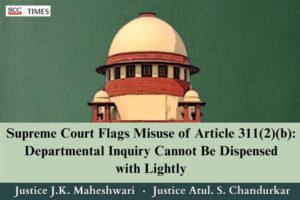 dismissal order passed by invoking Article 311(2)(b)