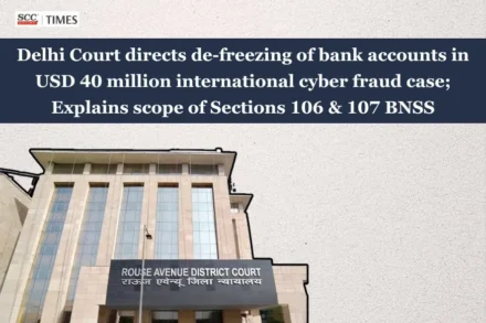freezing of bank accounts