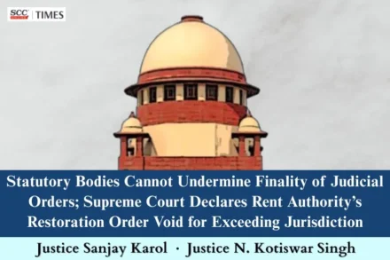 undermining finality of judicial orders