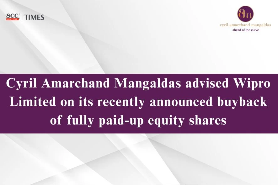 CAM Advises Wipro Buyback Deal