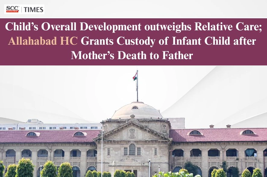 Custody of infant child after mother's death