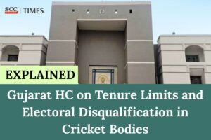Disqualification in Cricket Bodies