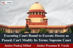 Executing court cannot go beyond decree