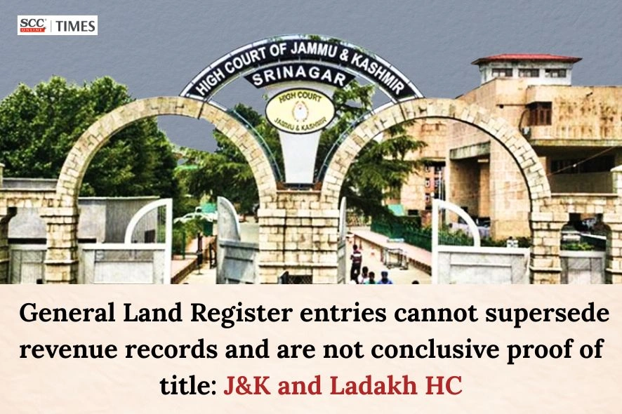 General Land Register entries