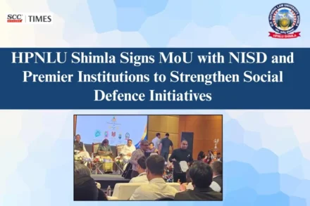HPNLU Shimla MoU with National Institute of Social Defence