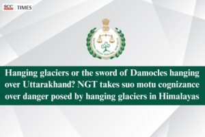 Hanging glaciers in Himalayas
