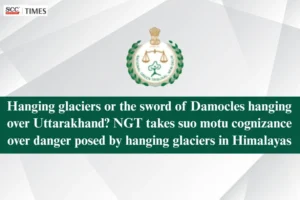Hanging glaciers in Himalayas
