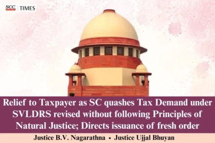 SC Quashes Tax Demand