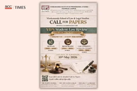 VIPS Student Law Review call for papers 2026