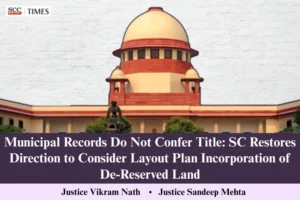 de-reserved land layout plan dispute