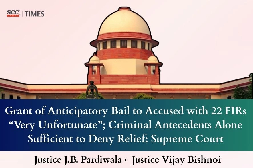 denial of anticipatory bail multiple FIRs
