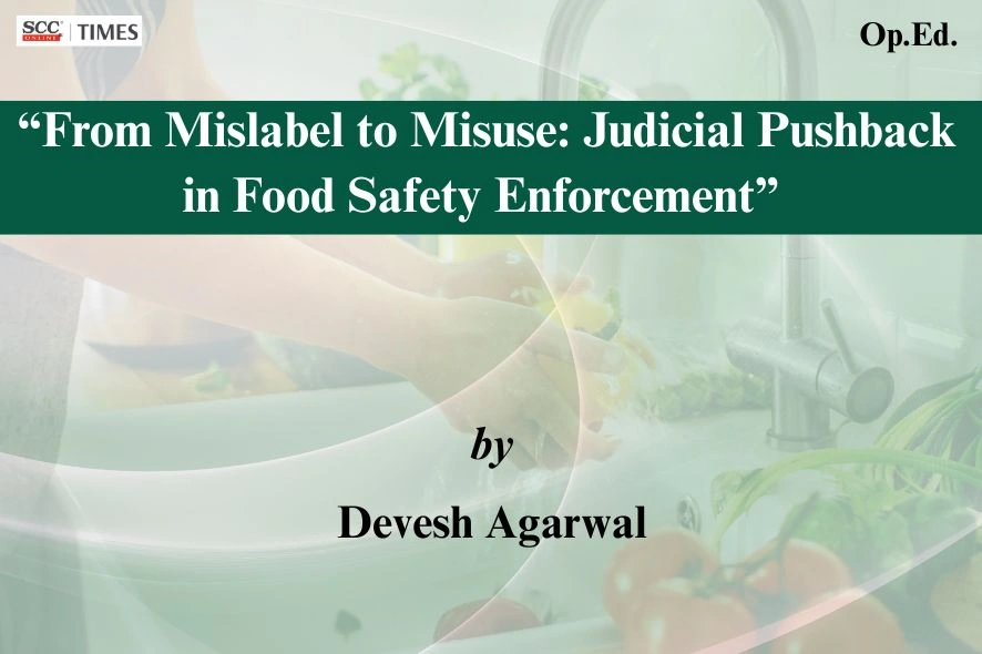 food safety enforcement India misbranding judicial analysis
