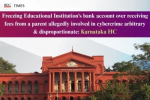 freezing of educational institution's bank account