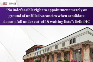 no indefeasible right to appointment