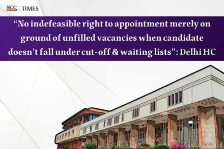 no indefeasible right to appointment