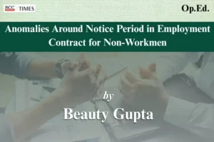notice period employment contract non workmen India