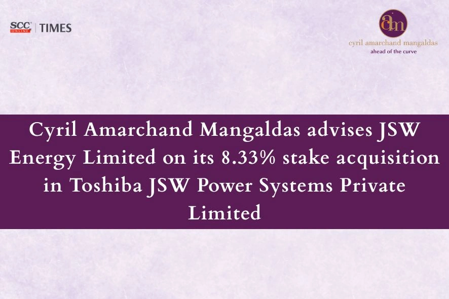 CAM Advises JSW Energy Deal JSW