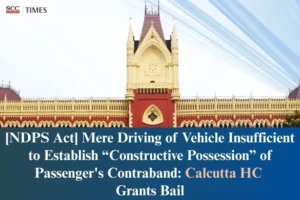 Constructive Possession of Passenger's Contraband