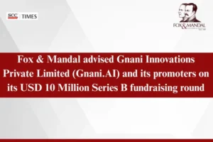 Gnani AI Series B funding Fox and Mandal 2026