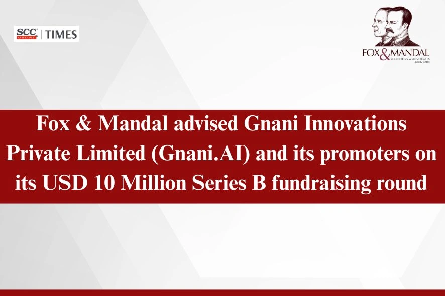Gnani AI Series B funding Fox and Mandal 2026