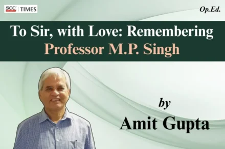 Professor MP Singh tribute constitutional law India