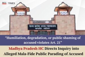 Public parading of accused