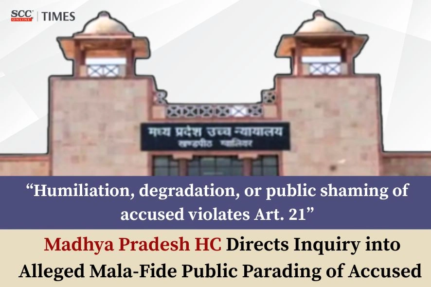 Public parading of accused