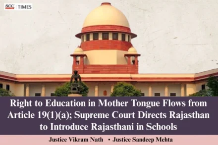 Right To Education in Mother Tongue