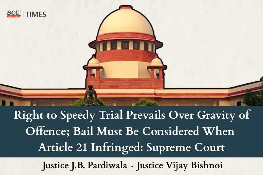 Right to Speedy Trial Violation Justifies Bail