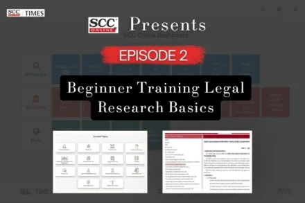 SCC Online My Library Training