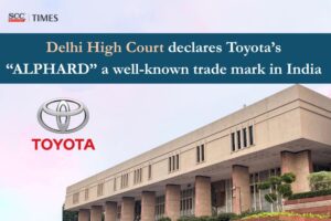 Toyota ALPHARD well-known trademark in India