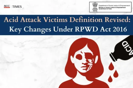 acid attack victims definition RPWD Act 2026