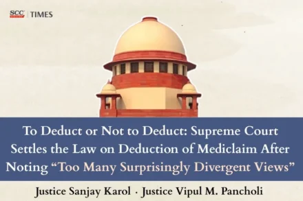 Mediclaim Deduction motor accident compensation