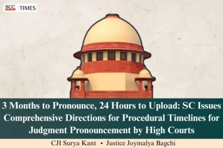 procedural timelines for judgment pronouncement