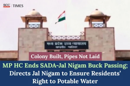 right to potable water MP Jal Nigam water pipelines