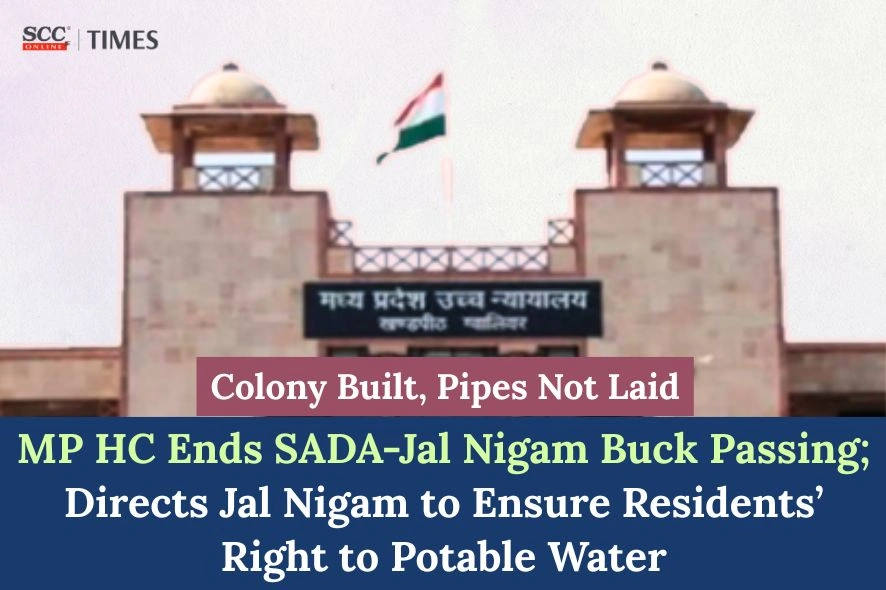right to potable water MP Jal Nigam water pipelines