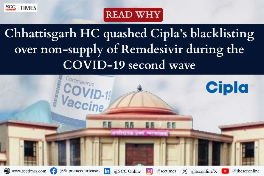 Cipla's Remdesivir Blacklisting