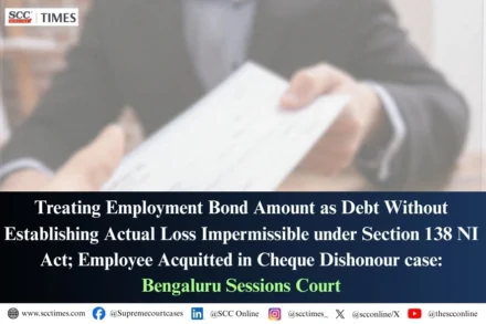 Employment bond cheque dishonour