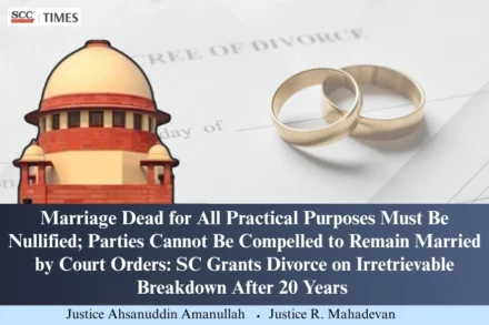 Irretrievable Breakdown of Marriage