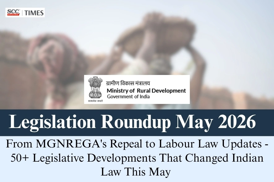 Legislation Roundup May 2026