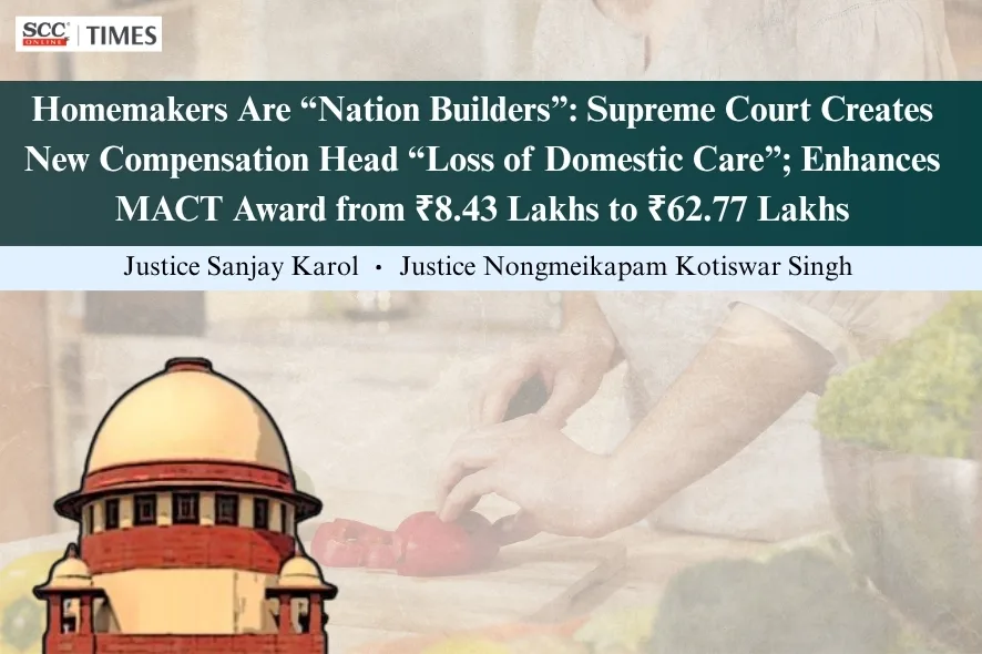 Loss of Domestic Care Compensation for Homemakers