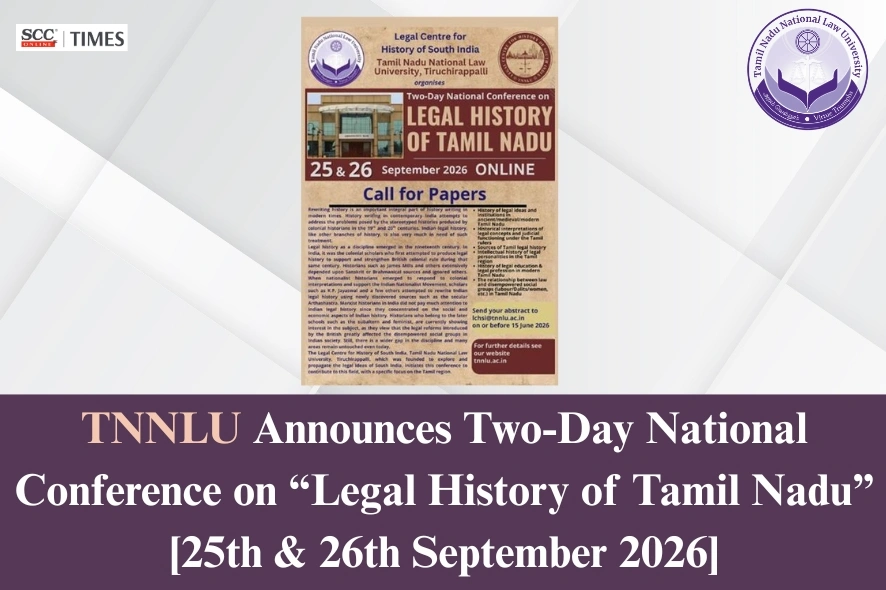 National Conference on Legal History of Tamil Nadu 2026