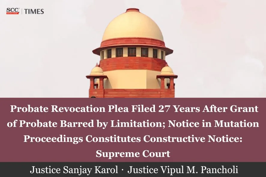 Probate revocation limitation Supreme Court