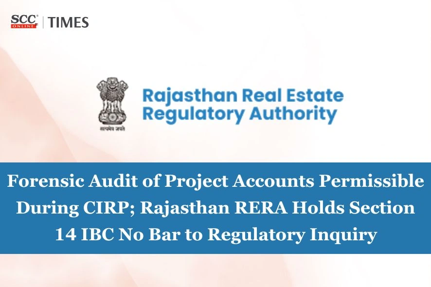 RERA forensic audit during CIRP