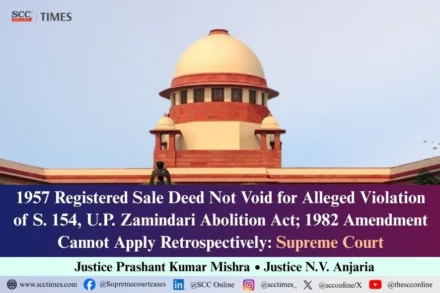 Section 154 UPZA Act sale deed