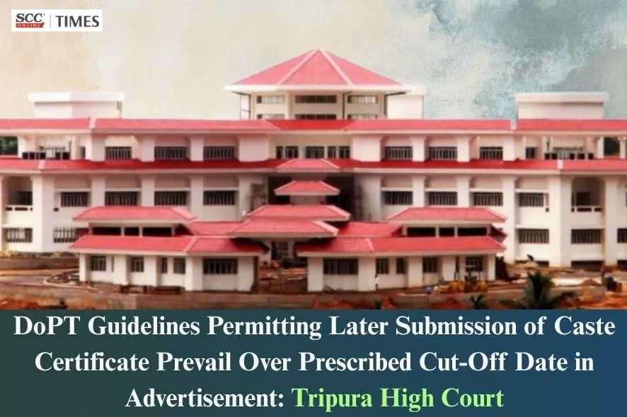 Submission of Caste Certificate After Deadline