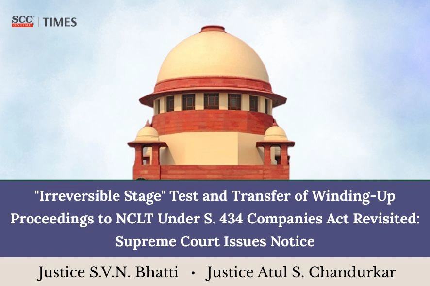 Transfer of Winding-Up Proceedings to NCLT